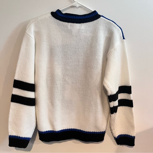 Vintage 1980s Memphis-Style Abstract Embellished Sweater - Picture 5 of 6